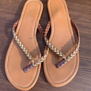 Gold Glitter Sandals